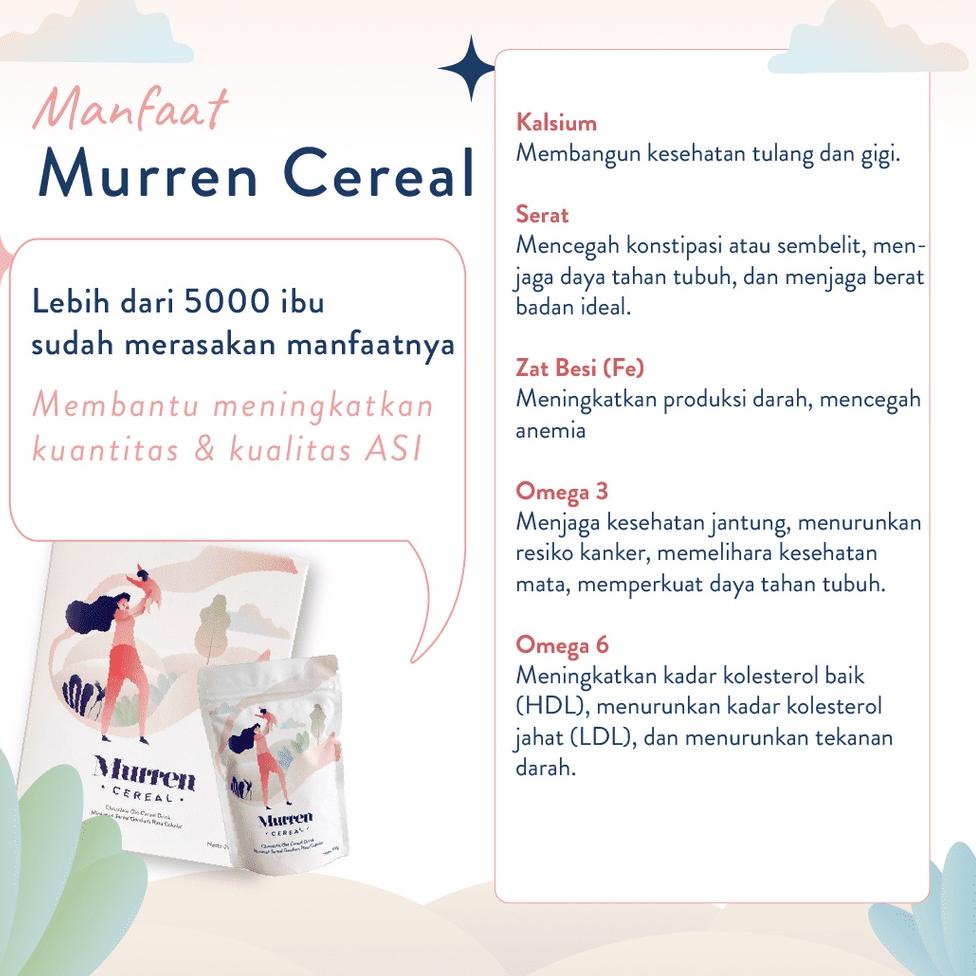 

H-OFO> ✓> // Murren Cereal 400 gram rasa cokelat Superfood Ibu | Asi Booster proses cepat>