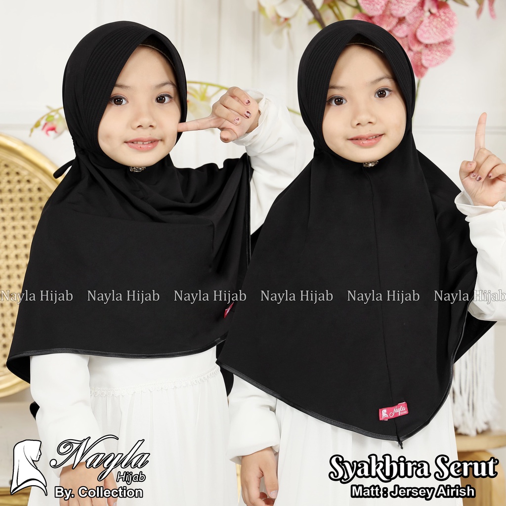 Kerudung Instan Anak Syakhira Serut By Nayla Hijab Jilbab Anak Jersey Airis Termurah Nayla Hija'b