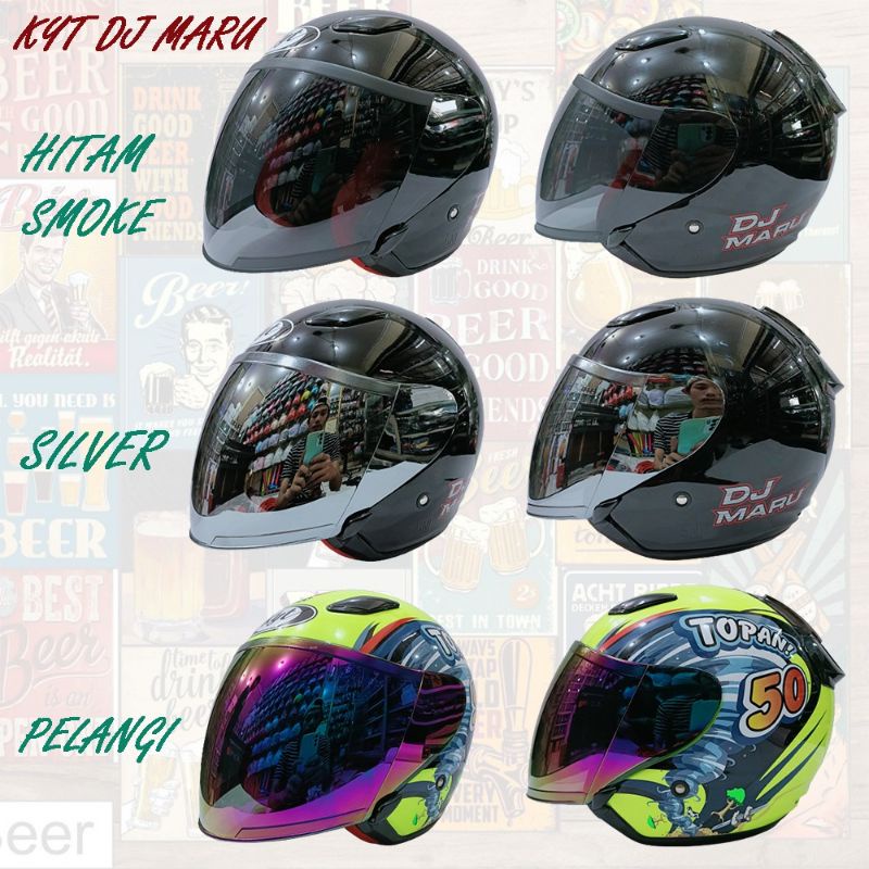 Kaca Helm Centro INKO / Visor Kyt DJ Maru/Helm Ink Centro/Helm Kyt Galaxy/Helm G2 Centro Dan Untuk Helm Lainnya Asal Dudukannya Sama COD