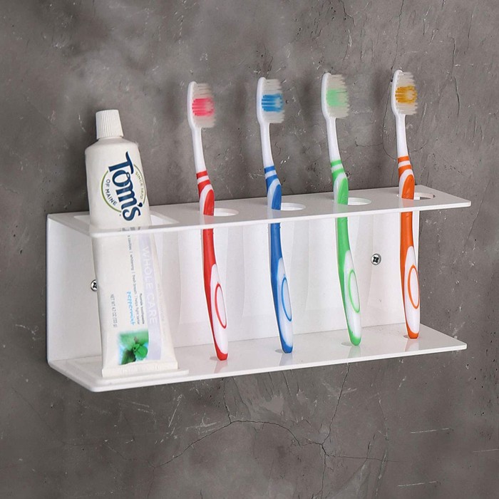 Acrylic Toothbrush &amp; Toothpaste - Tempat Sikat dan pasta gigi Akrilik