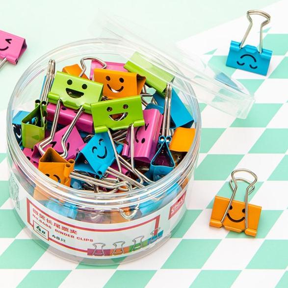 

▼ Deli 8486 School Binder Clip/Binder Clip ➯