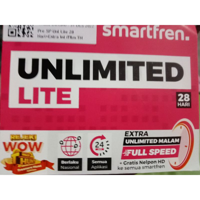 Kuota Unlimited Lite Smartfren (Kuota Malam)