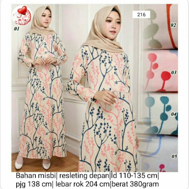 MZ 216 Gamis misbi Andari