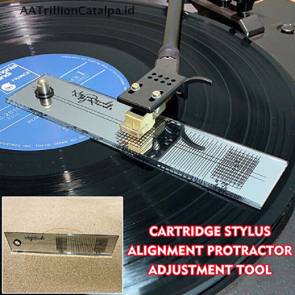 (AATrillionCatalpa) Cartridge Stylus Phono Protractor Turntable