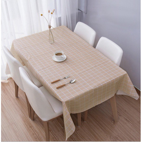 [NEW] Taplak Meja Makan Murah Motif Kotak - Kotak Anti Minyak dan Air Import