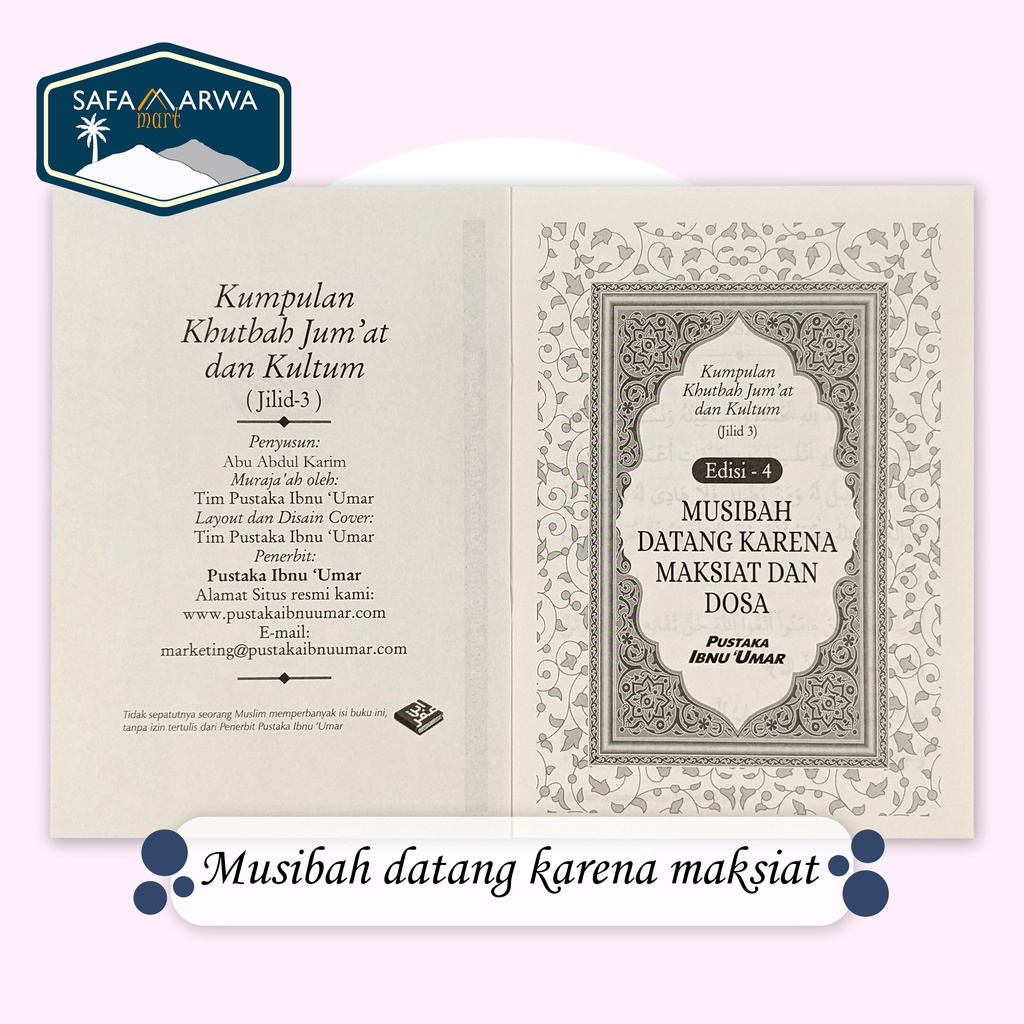 BUKU KUMPULAN KHUTBAH JUM'AT & KULTUM BERDASARKAN AL-QURAN DAN AS-SUNNAH JILID 3-5