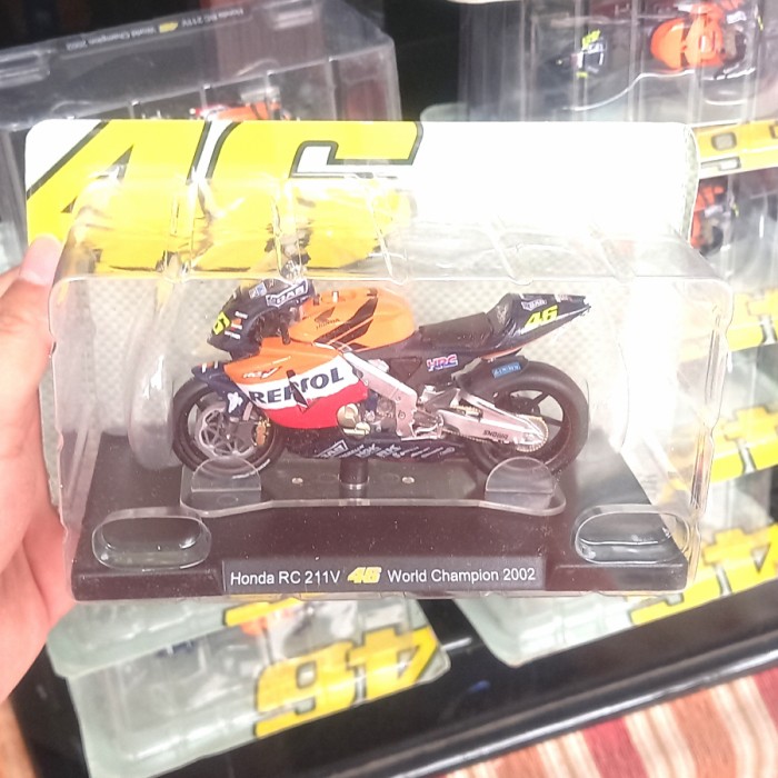 DIECAST MINIATUR DCS898 MOTOGP HONDA REPSOL VALENTINO ROSSI LEO MODEL MOTOR