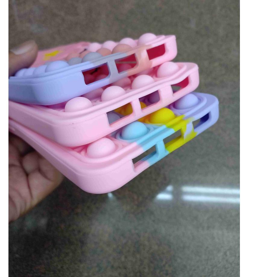 Top Produk.. Pop it Vivo Y15s Y91c Y17 Y12 Y15 Y91 Y93 Y95  Case 3D Karakter Unicorn Kuda Poni Soft 