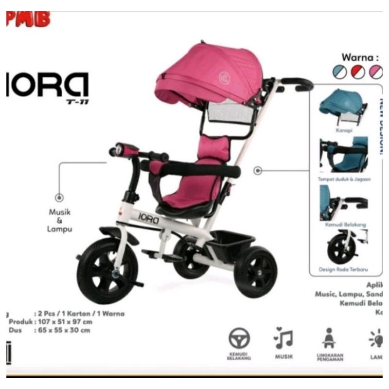 Sepeda roda tiga PMB IORA T11