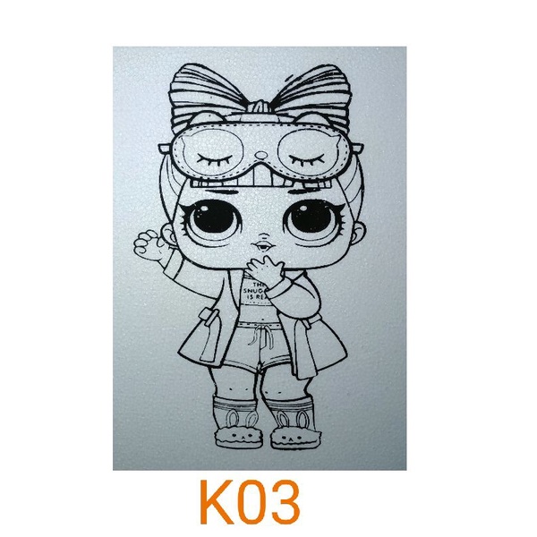 Mainan mewarnai styrofoam Gambar LOL The Series