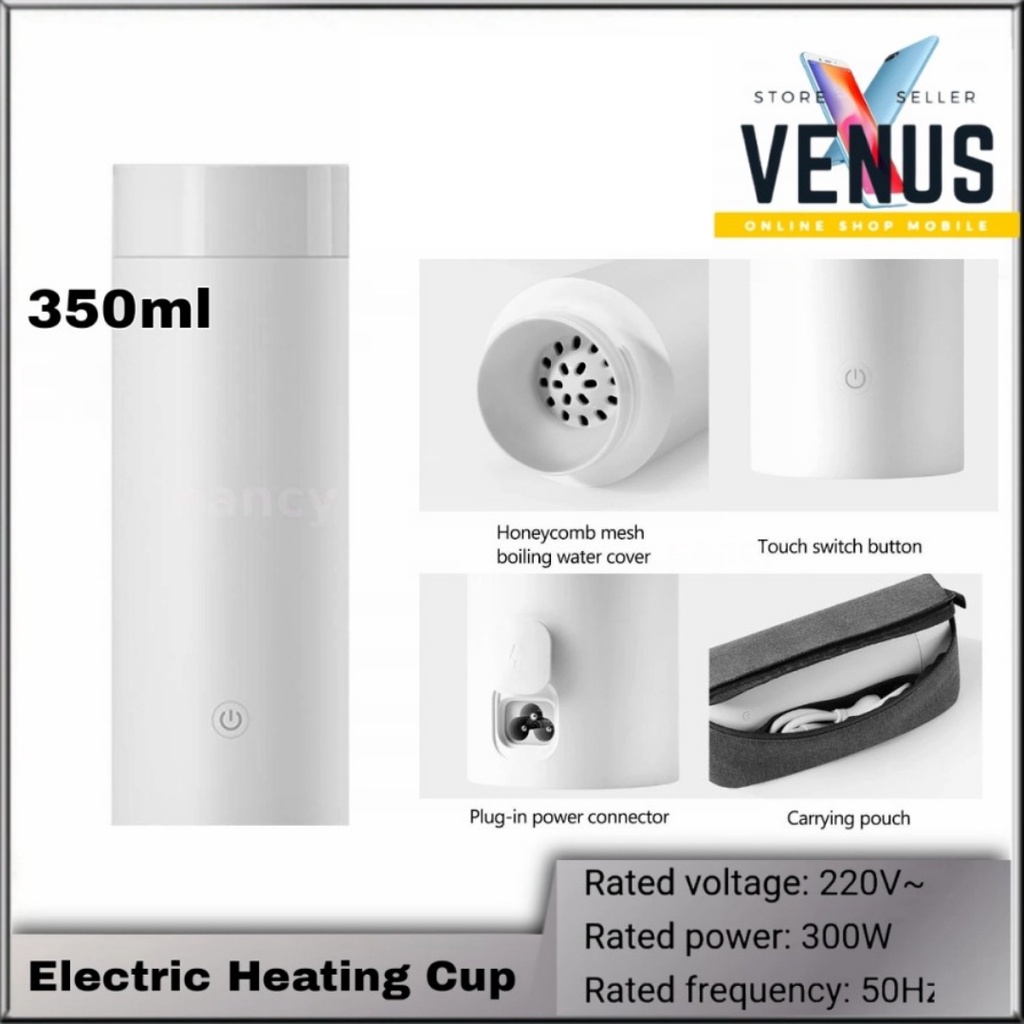 Mijia Electric Heating Cup Portable Travel Thermos Botol 350ml MJDRB01PL