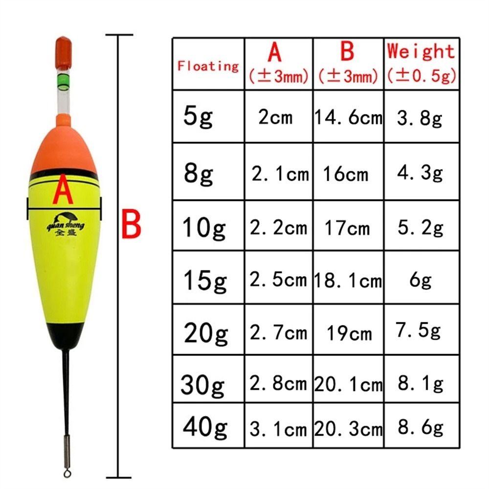 Lanfy Pelampung Pancing Alat Pancing Fishing Tackle Vertical Night Lighting Light Stick 10g 20g 30g Luminous Fishing Float