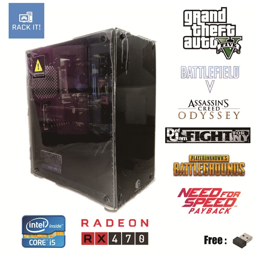 PC Gaming Murah | Intel Core I5 3450 | VGA RX 470 4GB | Ram 8GB | Rakitan Gaming Murah