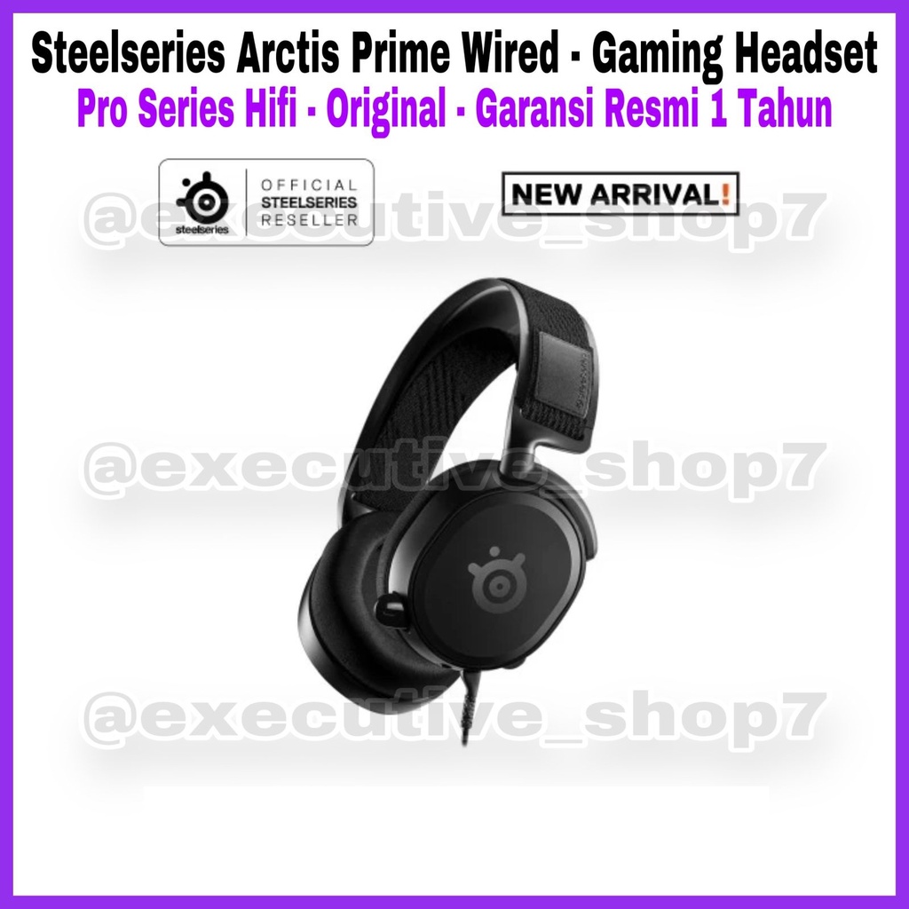 Steelseries Arctis Prime Wired - Gaming Headset - Pro Series Hifi - Original - Garansi Resmi 1 Tahun