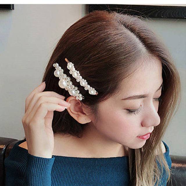 JEPIT RAMBUT MUTIARA KOREA. JEPIT KOREA. JEPIT PONI ,pearl hairpin hairclip Jepit rambut murah