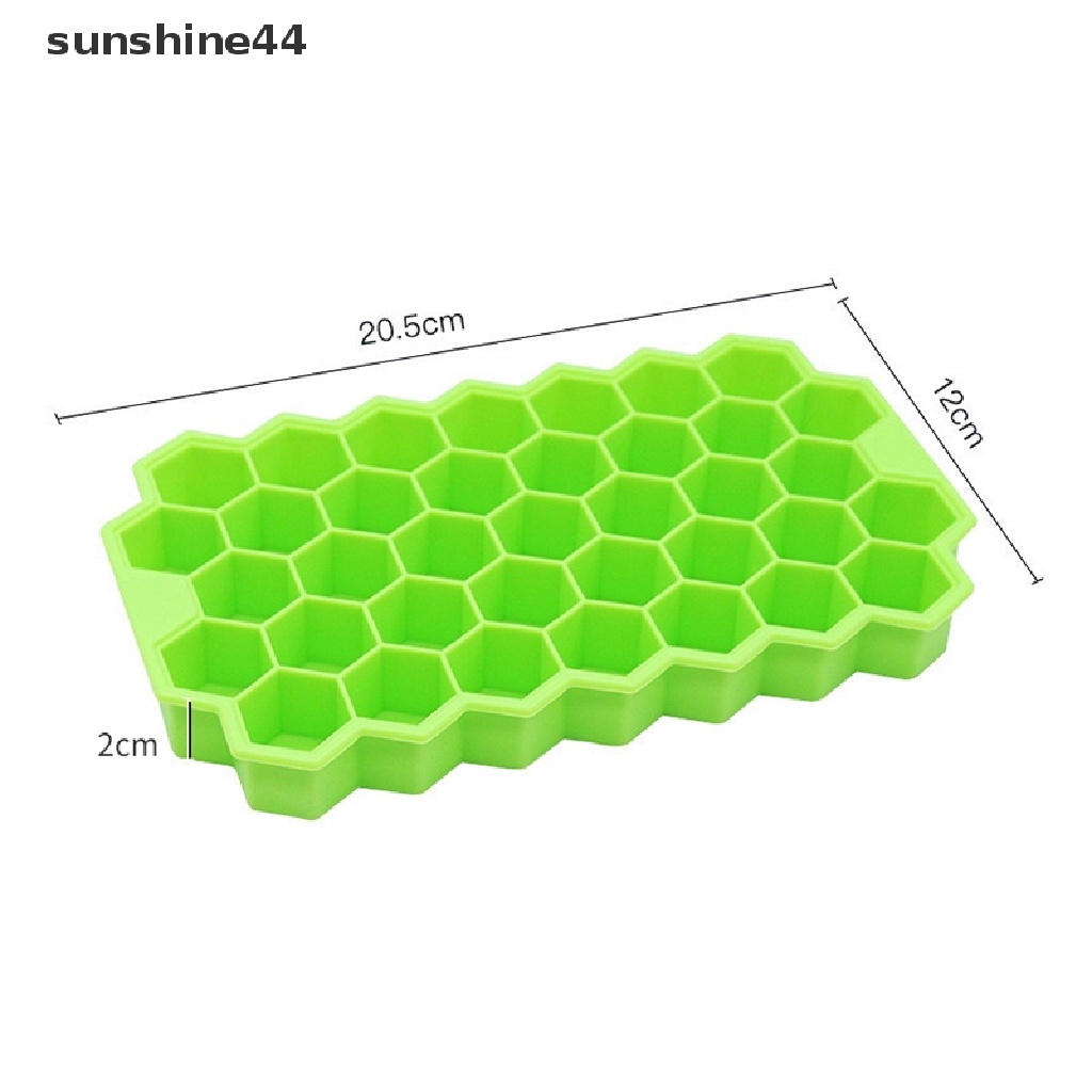 Sunshine Cetakan Es Batu DIY Bentuk Sarang Lebah Bahan Silikon Dengan Tutup