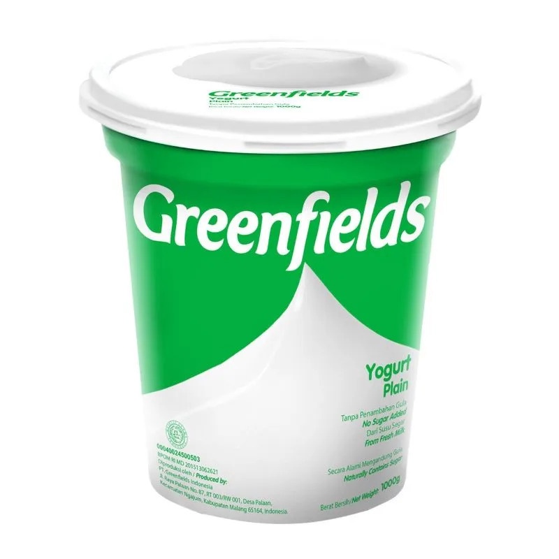 Greenfields Yogurt Greenfield Plain 1L