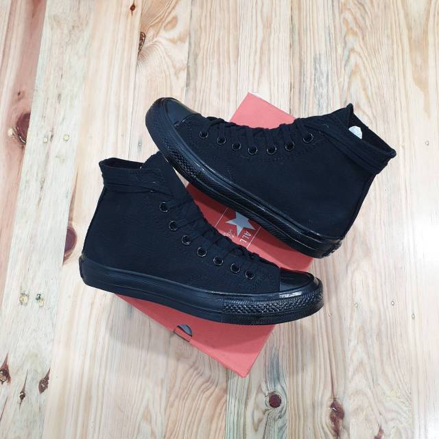 CONVERSE CT ALLSTAR 1970S  70S HIGH HI FULL BLACK HITAM PREMIUM ORIGINAL TERLARIS