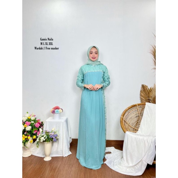 READY.!!! NAILA DRESS//GROSIR_KEBAYA_TANAH_ABANG