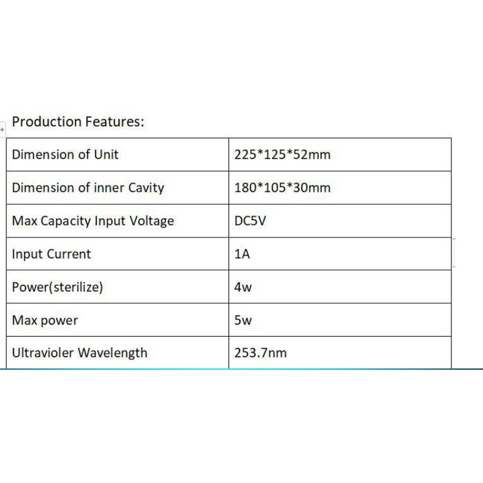 UVC Disenfectant box sterilizer