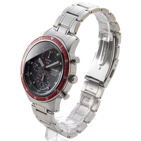 Seiko Quartz SNDF37P1 Chronograph Red Fixed Bezel | Jam Pria SNDF37