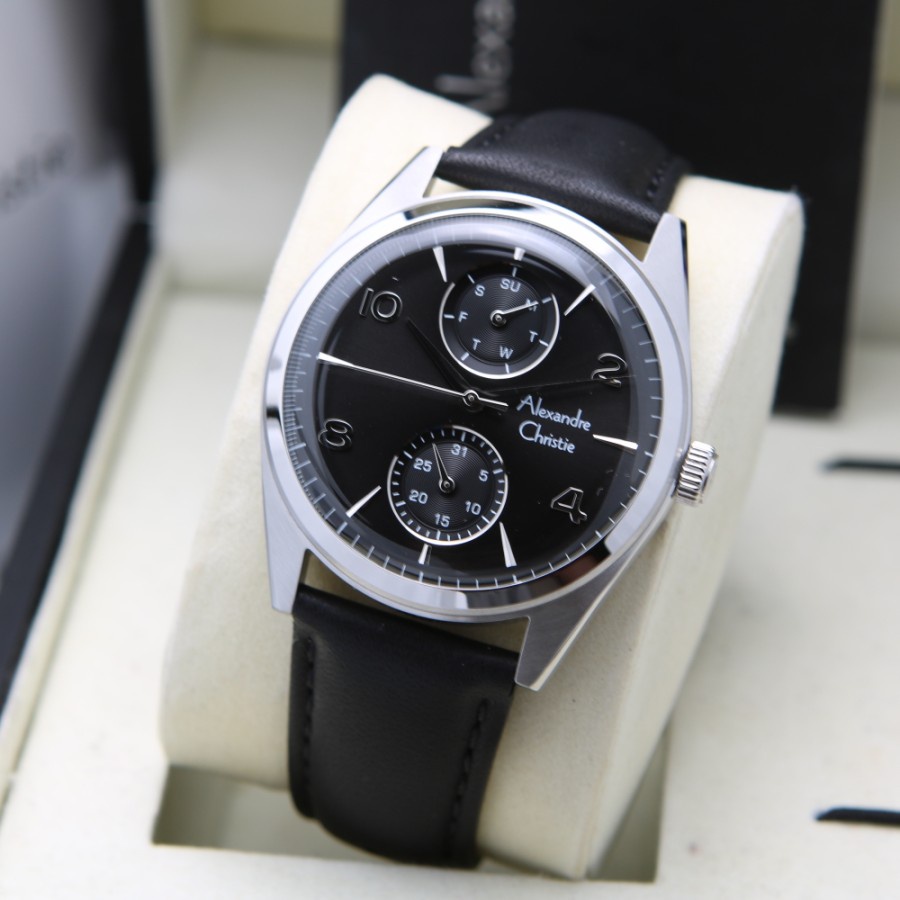 ALEXANDRE CHRISTIE AC 6579 BLACK SILVER PRIA. ORIGINAL