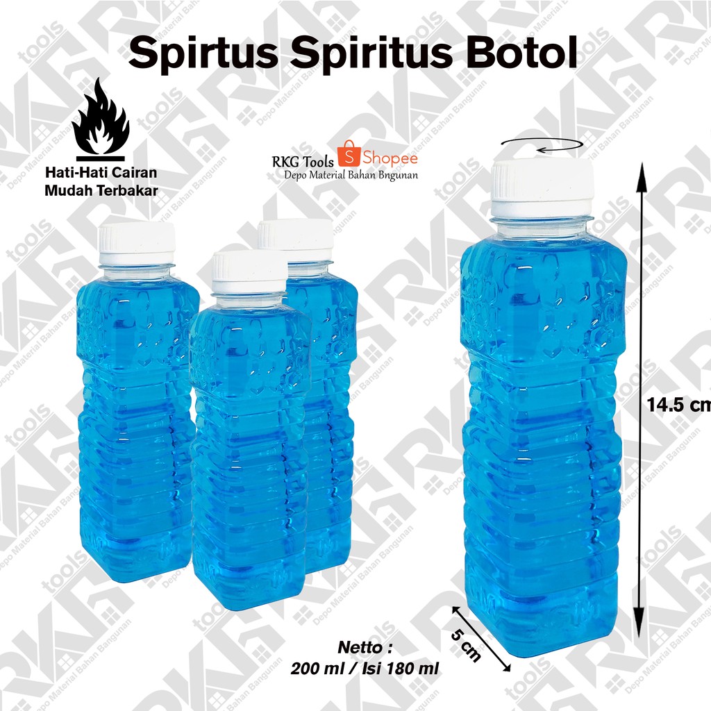 Spirtus Spiritus Botol 200ml (Harga Satuan) | Shopee Indonesia