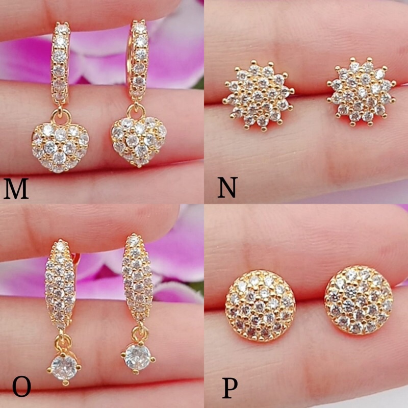 promo Titanium anting wanita 9 model impor awet termurah star+