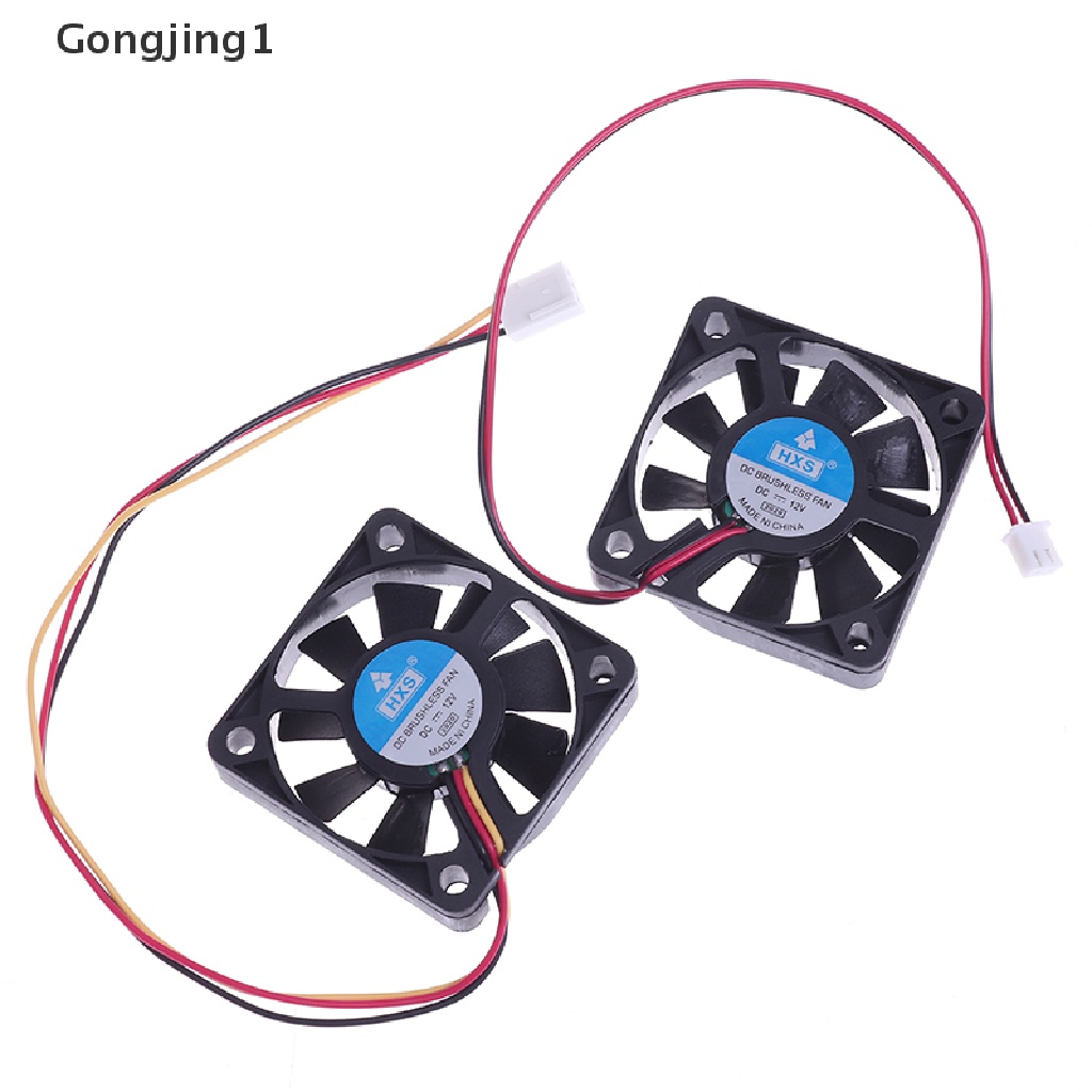 Gongjing1 Kipas Pendingin CPU 12v 2.5Pin / 3Pin 50mm Sunyi Untuk Komputer PC