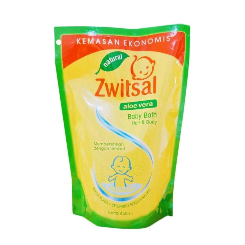 Zwitsal Baby Bath 2in1 refil 450ml