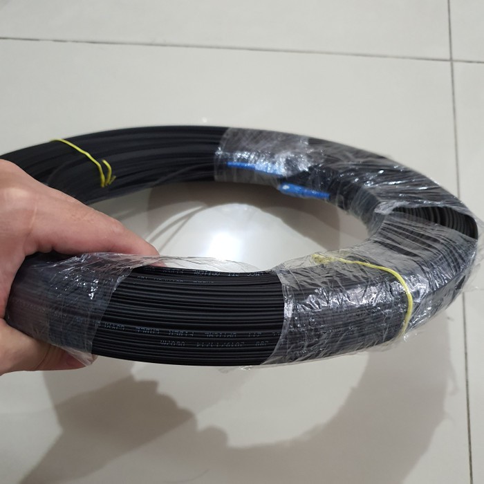 Kabel ftth dropcore precon fiber optik simplex single mode 1 core 150m