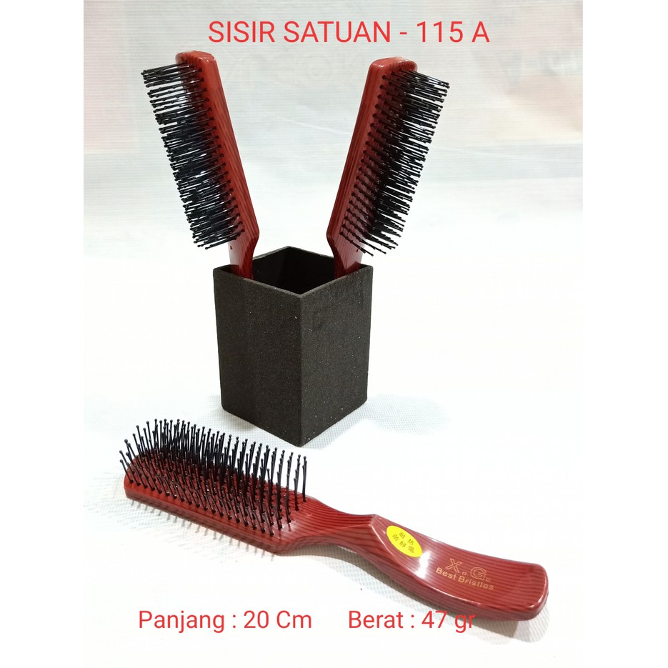 Sisir blow catok gulung keriting oval kayu 115-A satuan bahan Premium