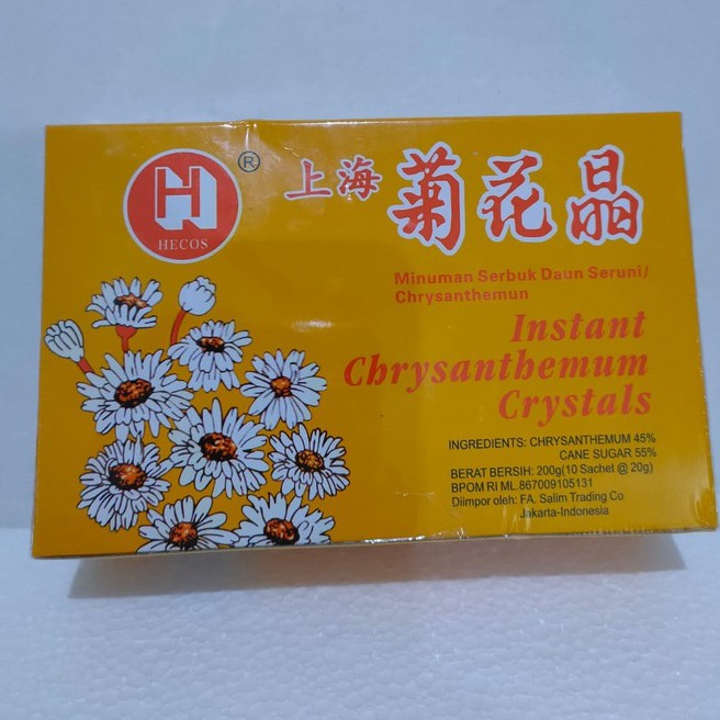 

Instant Chrysanthemum Crystal with Honey Teh Mei Fah isi 10 @ 20 gram