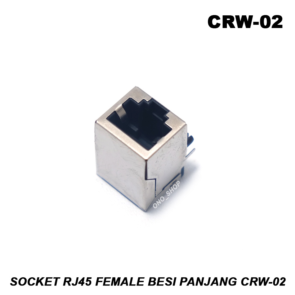 CRW-02 - Socket RJ45 Female Besi Panjang