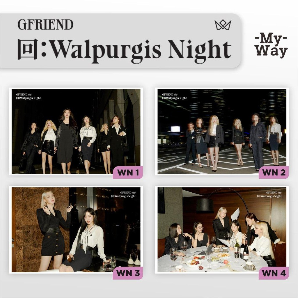 POSTER GFRIEND WALPURGIS NIGHT KPOP UMJI YERIN EUNHA SINB SOWON YUJU PART 1