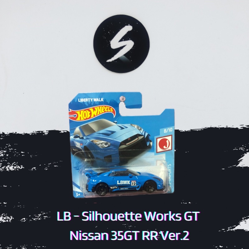 Mobil Hotwheels LB Silhouette works Nissan 35GT RR Ver 2 Biru LBWK