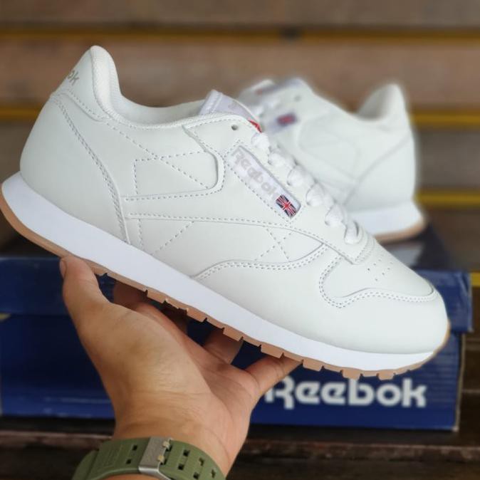 Sepatu Reebok Classics Leather White Gum Premium Made In Vietnam Putih 37 Murah Shopee Indonesia