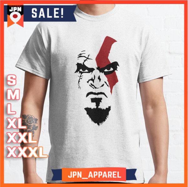 Kaos Baju Face of Kratos T-Shirt Premium Unisex