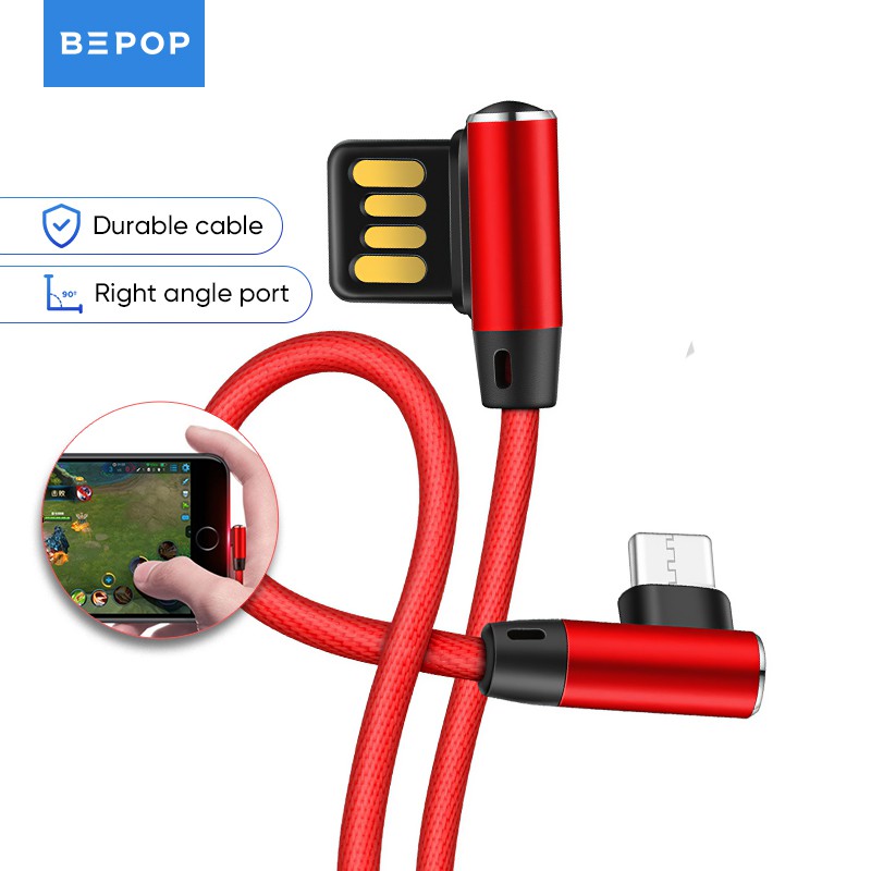 Bepop 3M Kabel Gaming Cable Fast Charging Micro USB Type C Lightning KDG2