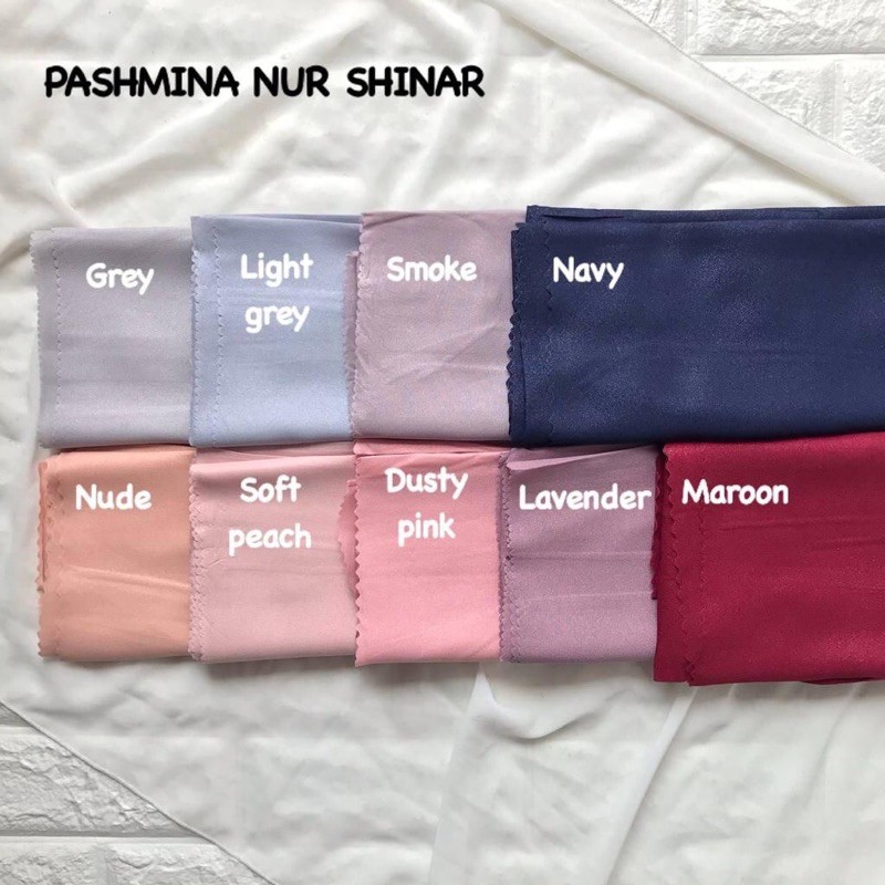 HIJAB JILBAB PASHMINA NUR SHINAR