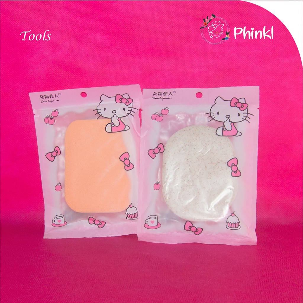 `ღ´ PHINKL `ღ´spons facial berongga untuk angkat masker spons lembut organik mask