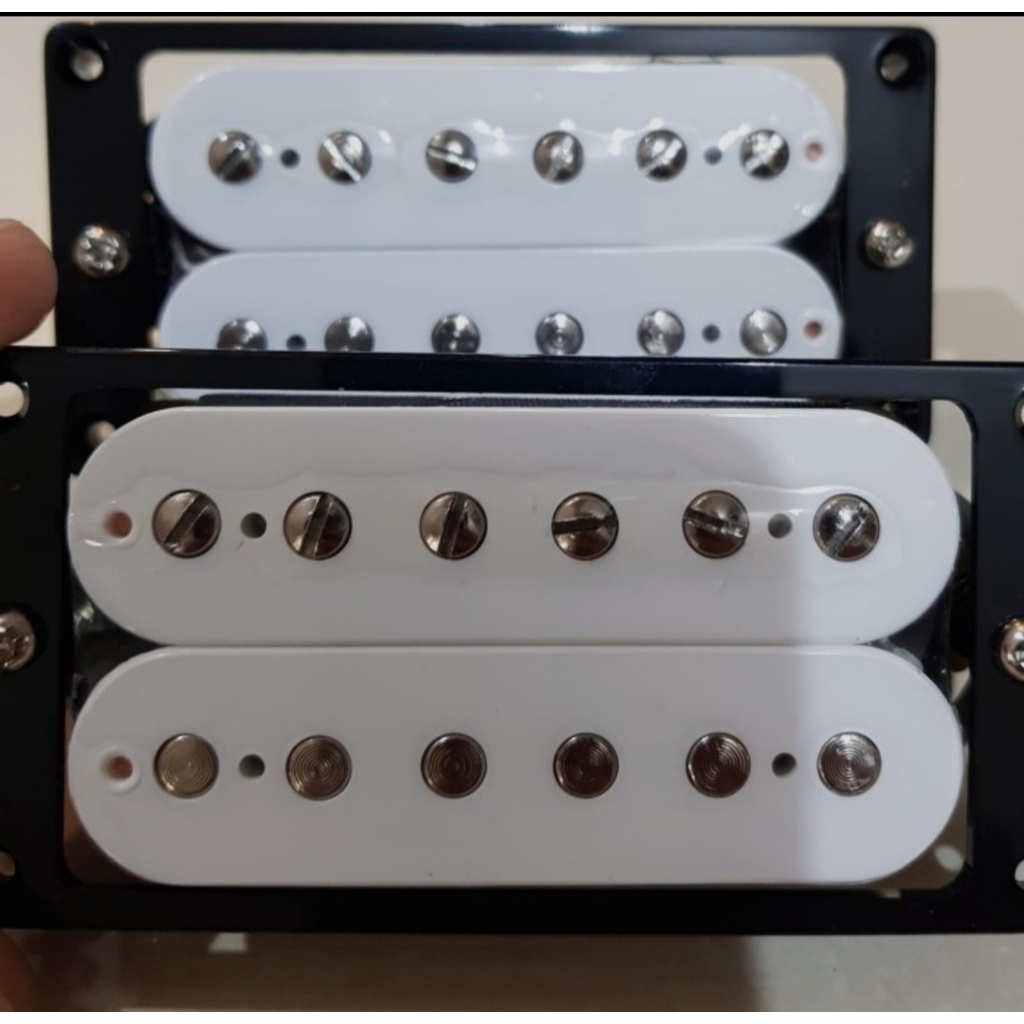 Pickup Gitar GnB Humbucker Dobel Elektrik Korea - White