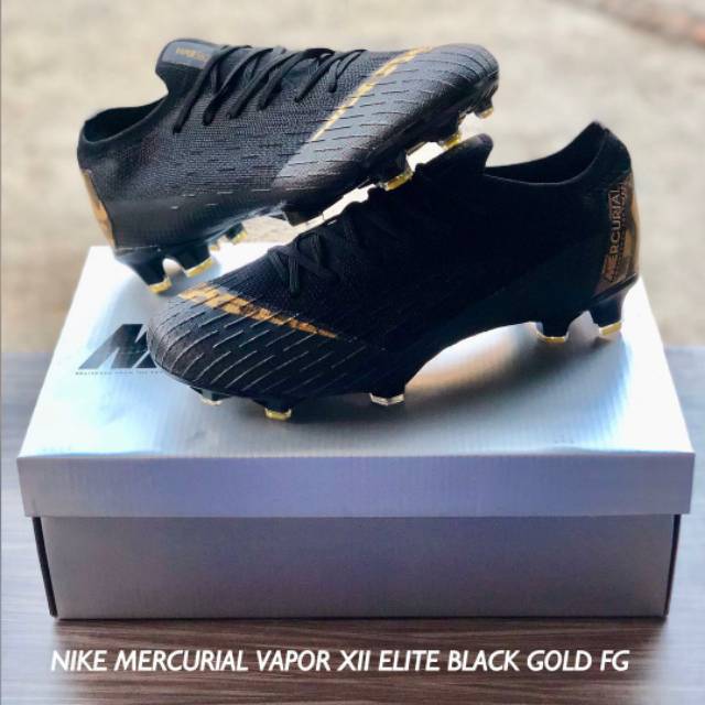 Nike Mercurial Vapor XII Elite Black Gold FG