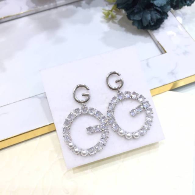 Anting Silver925 lapis emas Premium Quality anti karat anti alergi 0183 earring silver925