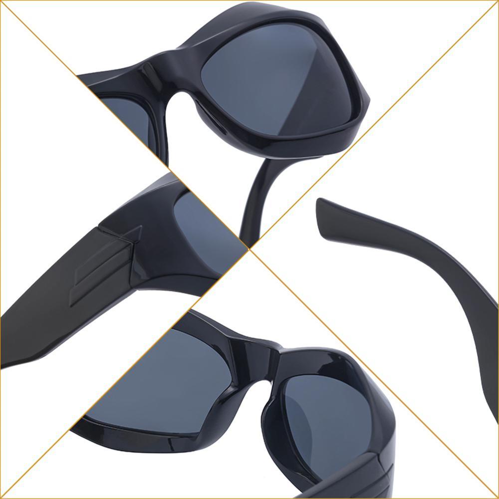 Lily Y2K Kacamata Hitam Trendi Kacamata Bersepeda Oversized Driving Shades Sports Sun Glasses