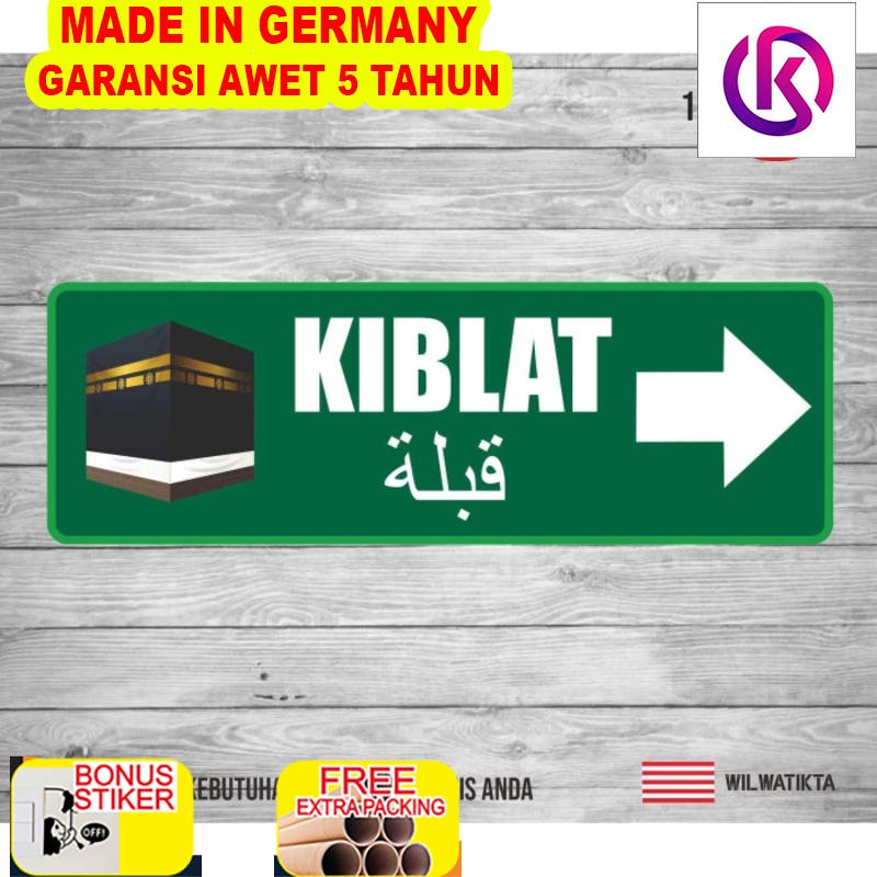 

Terlaris stiker safety sign label K3 arah kiblat sholat mesjid