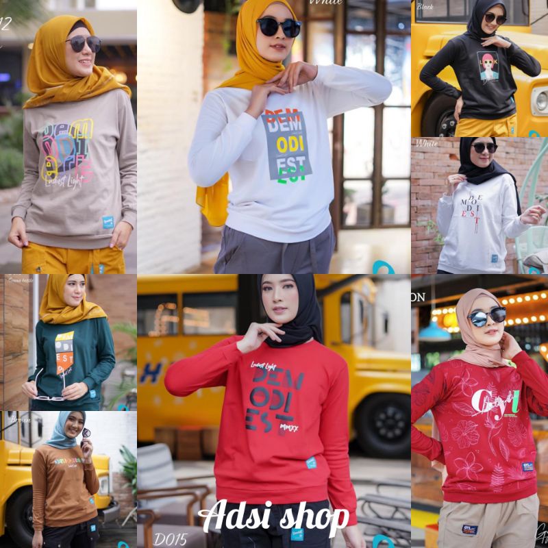 Atasan kaos gyl/kaos gyl original/kaos wanita/kaos lengan panjang