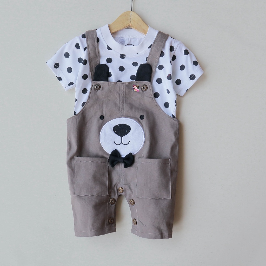 Nuna Store Overall Anak Bayi Motif Hewan 3D Untuk Usia 0 - 12 Bulan / Baju Bayi / Jumpsuit Bayi / Setelan Kodok Anak Unisek