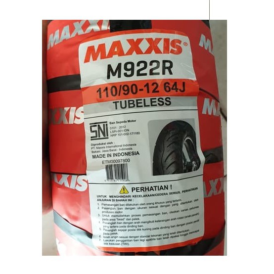MAXXIS 110 90 12 M922R BAN BELAKANG SCOOPY