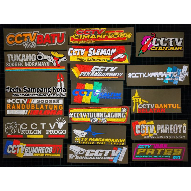 Sticker cctv truk Stiker cctv  truckmania cutting Nyala (Bijian)-1